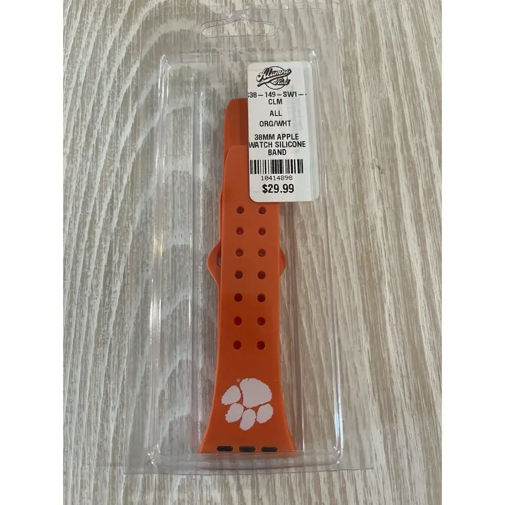 NEW Clemson Tigers Iconic Edition HD Watch Band for Apple Watch 38mm 40mm 41mm